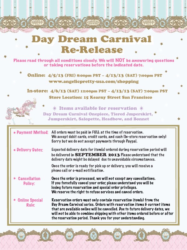 Day Dream Carnival Re-Release